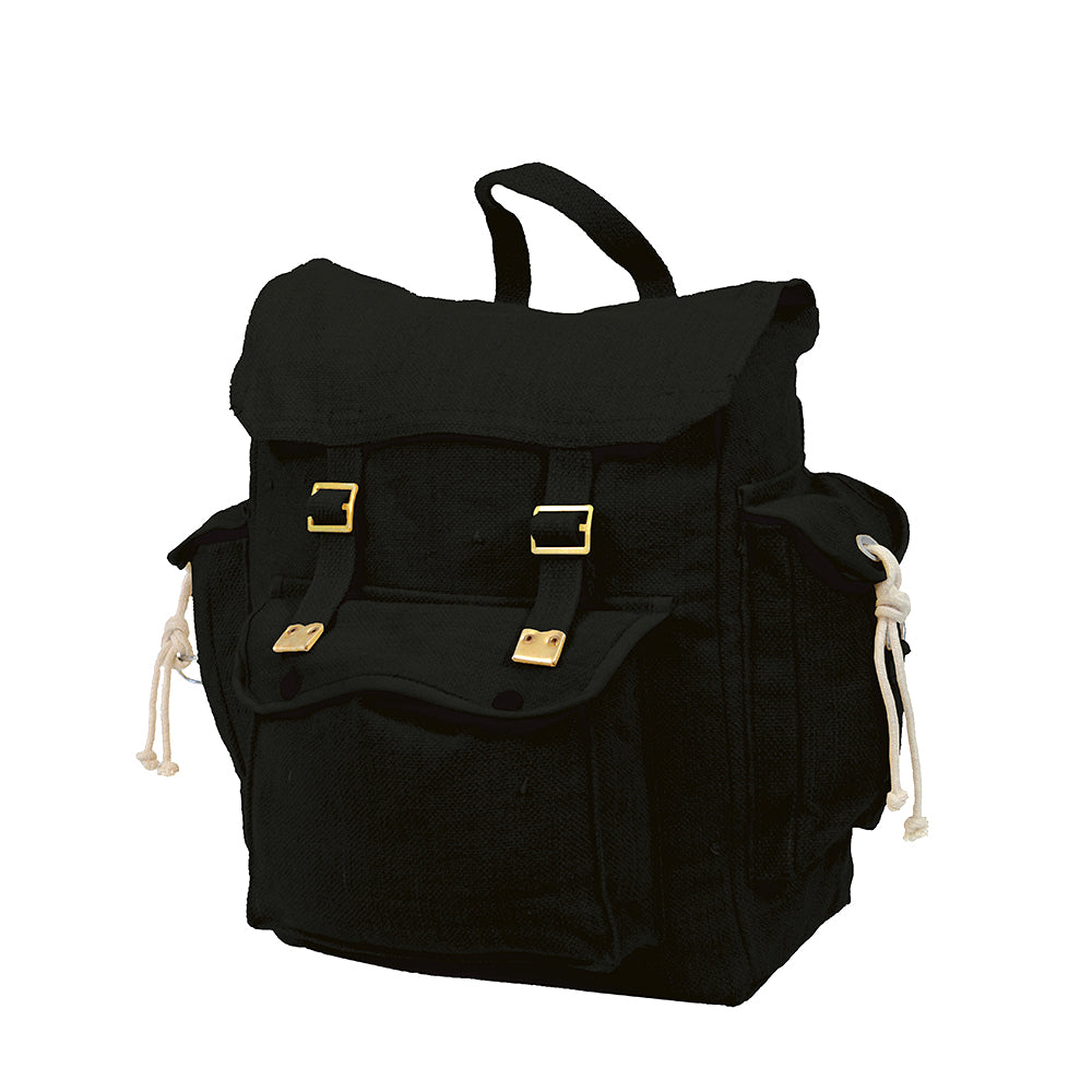 Black discount canvas rucksack