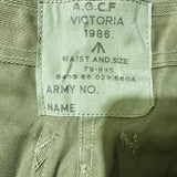 Original Australian Army Jungle Green Olive Drab Trousers