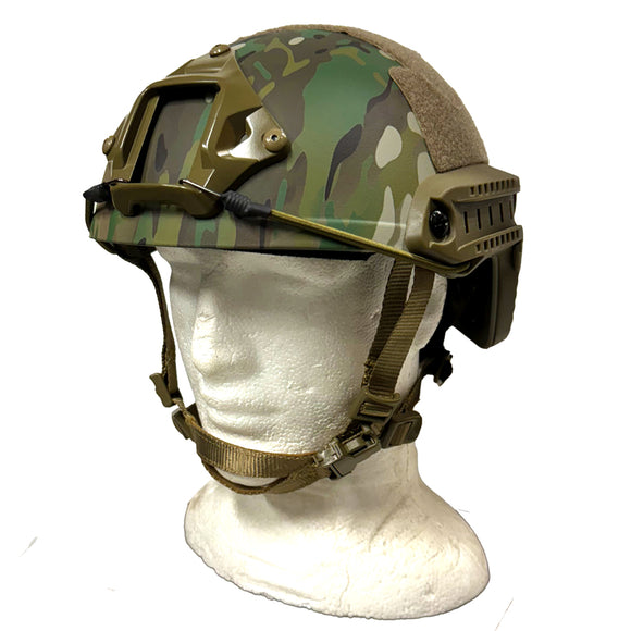 Multicam Tactical Style Helmet with accessory mounts