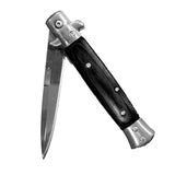 Stiletto Style Folding Knife Black