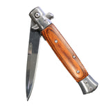 Stiletto Style Folding Knife brown