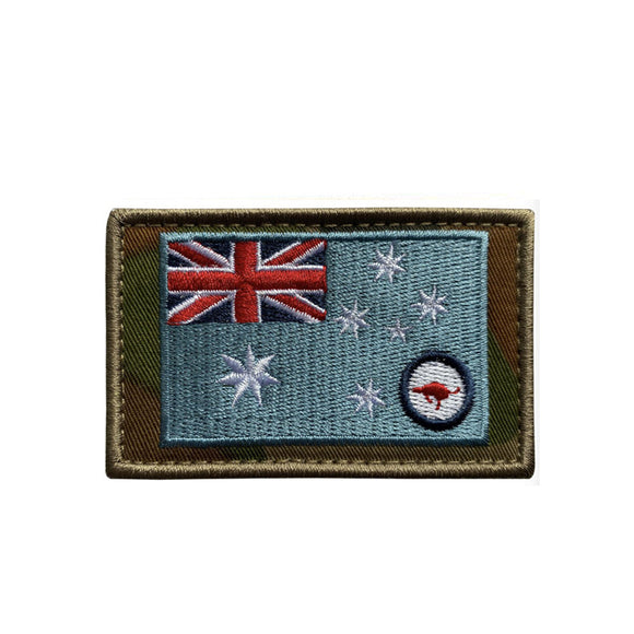 RAAF Embroidered Australia Flag Auscam Patch