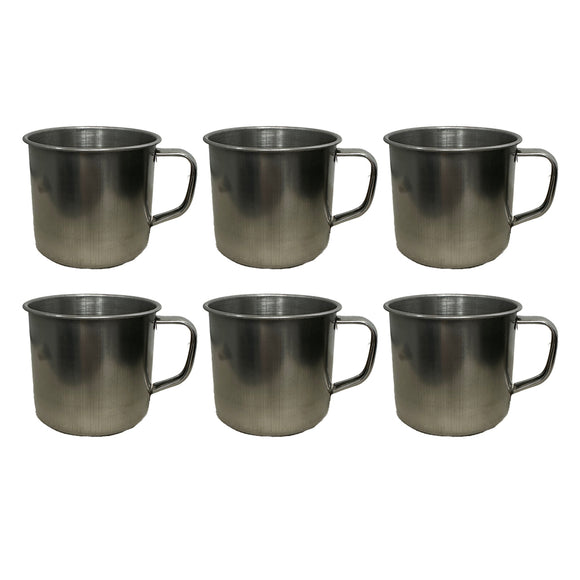 7cm Stainless Steel Mug (Set of 6)