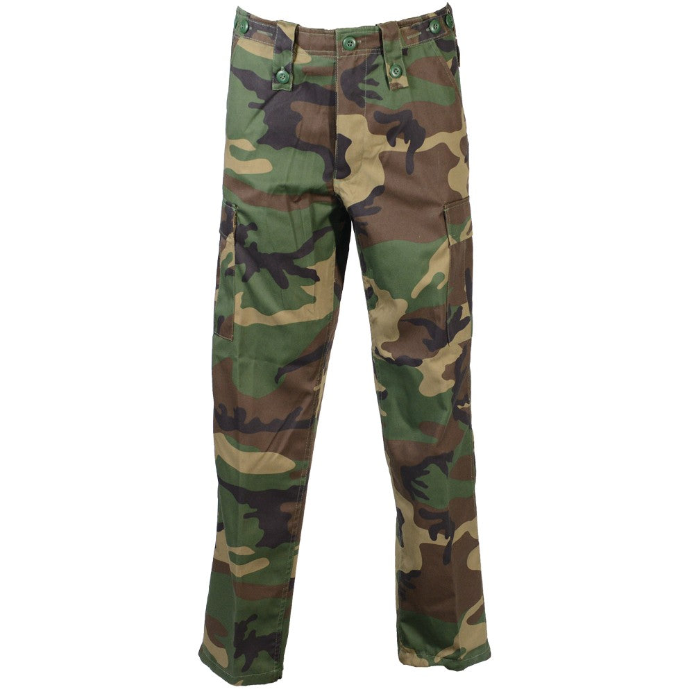 Woodland Camo BDU Trousers Military Style Pants – The Outdoor Gear Co.