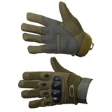 Full finger olive green tactical style glove