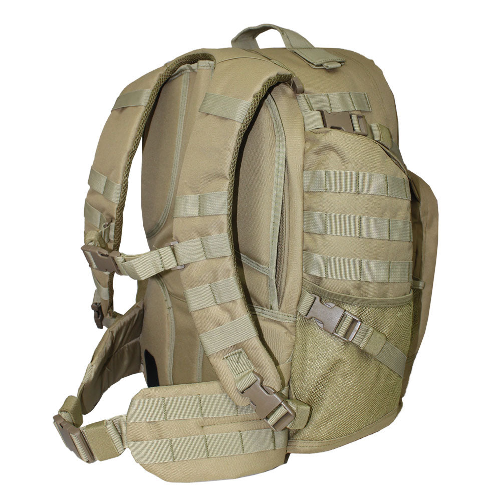 Tactical Military Molle Backpack Tan – The Outdoor Gear Co.